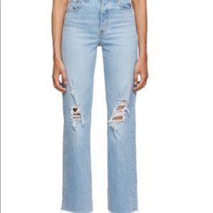 Levi rib cage straight leg jean